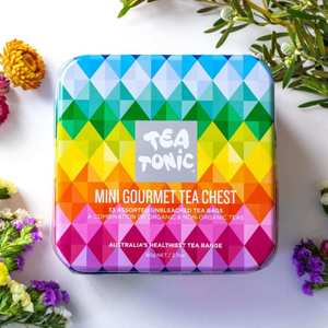 Tea Tonic Mini Gourmet Tea Chest (33 Assorted Tea Bags)