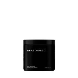 Real World Rest Bath Salts - Mānuka & Rose Geranium 500g