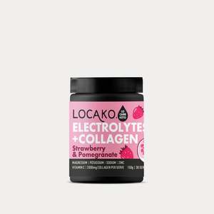 Locako: Locako Electrolytes + Collagen Strawberry and Pomegranate