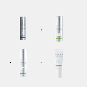 Skincare Packs: ASAP Super A+B+C Serums = FREE Daily Moisturising Defence SPF50