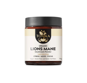 Beauty On The Inside: TONIKA Organic Lion's Mane Powder Glass Jar - THE CREATOR 70gm