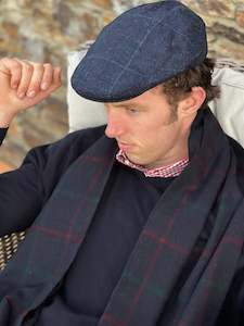 Navy Flat Cap
