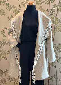 The Southern Coat - Herringbone Natural 100% Wool