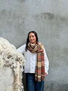 Antique Dress Stewart 100% Merino Oversized Scarf