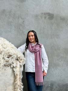 All Clothing: Dusky Rose 100% Merino Scarf