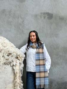 Blue McKellar 100% Merino Scarf