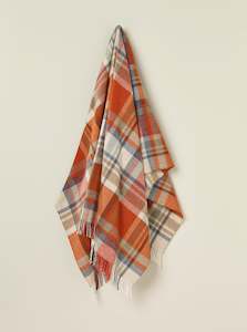 New Arrivals: Portree Orange 100% Merino Throw