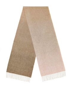 All Clothing: Ombre Green & Soft Pink 100% Merino Scarf