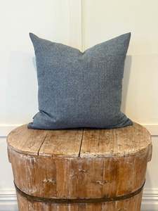 The Heritage Cushion Cover - Parquet Denim