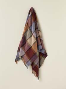 Bestsellers: Windowpane Damson 100% Merino Throw