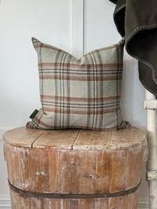 New Arrivals: The Heritage Cushion Cover - Coates Aqua & Rust