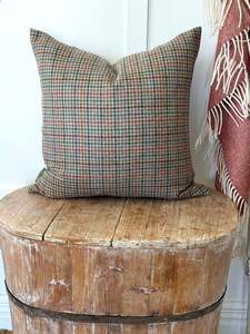 New Arrivals: The Heritage Cushion Cover - Aveyard Aqua & Rust