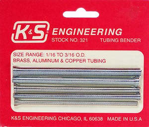 Precision Metals Music Wire: K&S Tube Bender set –(11-321)