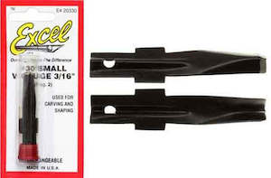 Modelling Tools: Excel Wood Carving Small Chisel V Gouge 3/16" 2pk Fits K7 (EXC 20330)