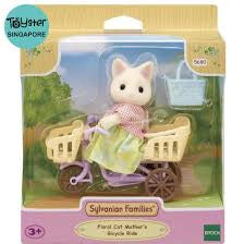 Sylvanian Families: Floral Cat Mother's Bicycle Ride