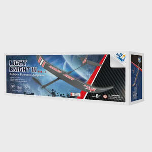1 25 Model Kits: light knight III - rubber powered airplane