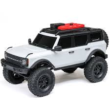 Gas R C Items: 1/24 SCX24 Ford Bronco 4X4 RTR Brushed Rock Crawler (Battery & Charger Included), White by Axial
