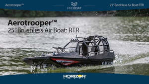 Gas R C Items: aerotrooper 25-inch brushless air boat