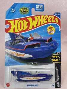 Toys: Hot Wheels 2025 HW Batman Series 5/5 Classic 1966 TV Series Bat Boat