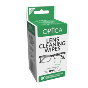 Products: Optica Lens Cleaning Wipes - 30 wipes - Eye Care Solutions
