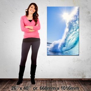 Canvas: Portrait Canvas: 660mm x 1016mm (26″x40″)