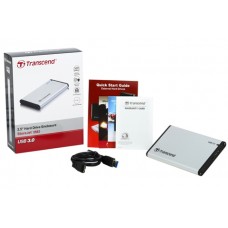 Products: Transcend 2.5" StoreJet SATA HD External Enclosure USB 3.0 Interface (Silver)