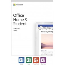 Products: Microsoft Office 2019 Home & Student Medialess for 1 Device, Word, Excel, PowerPoint, OneNote For Win10 or MAC