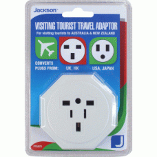 Products: Jackson PTA878 universal Travel Power Adaptor converts USA UK Japanese Plugs to NZ & AUS ac adapter converter SAA approved