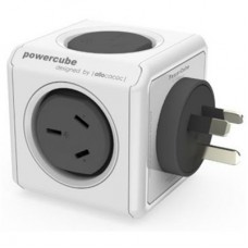 ALLOCACOC 5220GY/AUOUPC PowerCube Grey 2 Outlets with 2 USB 2.1A 10W USB SURGE AU