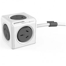 Products: ALLOCACOC 5420BL/AUEUPC 3m Extended Grey 4 Outlets with 2 USB 2.1A 10W stackable mountable modern reinvention PowerCube