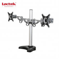Products: Loctek DLB203 10-27 Double Monitor Ergonomic Swivel Arm VESA 75 & 100mm, Capacity 8 KG Per Arm, 5 Years Warranty Dual Monitor Desk Mount Bracket Desktop Stand
