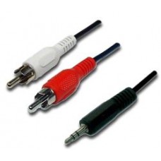 Products: Stereo to 2 Plug RCA 2m Audio Cable