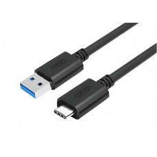 Unitek USB 3.0 1m Type-C Male to USB-A Male,Color: Black