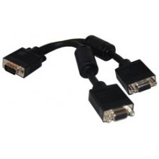 VGA 15cm Monitor Multiplexer 'Y' Cable DB15 to 2x db15F