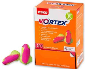 ESKO VORTEX T SHAPED EARPLUGS DE200 Ezy Commercial Supplies NZ