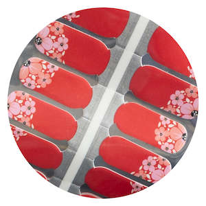 Romance: Accessorising with Red Cherry Blossom Nailwraps