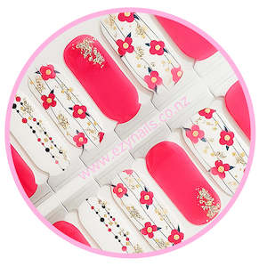 Floral: Jingle Blossom Christmas Nailwrap Set