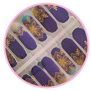 Floral: Royal Bloom Nailwrap - Nailsake is Habitualbliss_nz