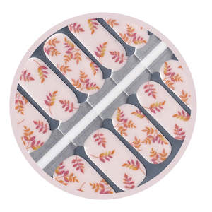 Shimmering Pink Orange Yellow Autumn Leaves