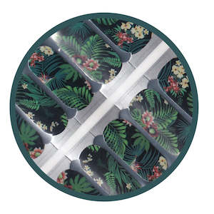 Floral: Nail wraps Green Forest and Flowers