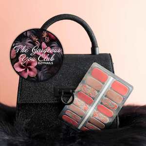 Autumn Crimson and Tan Aria Adornment