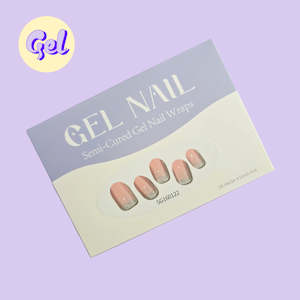 Ombre Glitter Gel Nailwraps – Blush Pink Gradient Nail Stickers