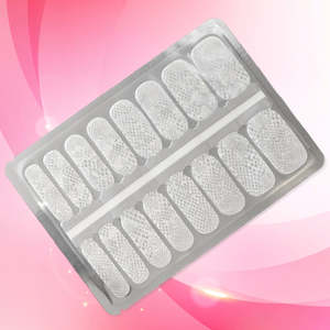 Glitter: Silver Holographic Snakeskin Nailwraps | Clear Transparent Nail Stickers