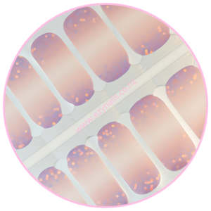 Glitter: Rose Gold Glow Nailwraps, Soft Sparkle, Big Impact