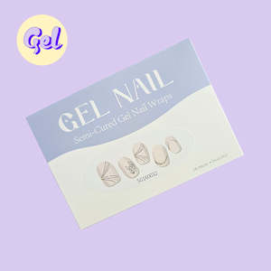 Beautiful Creatures: Vintage Butterfly Gel Nailwraps – Natural Base with Line Art & Glitter Accents