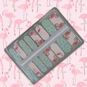 Flamingo Fizz – Tropical Pink & Mint Nailwraps