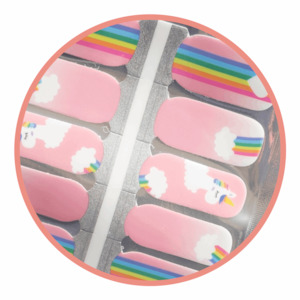 Beautiful Creatures: Unicorn Rainbow Clouds Nailwrap Set