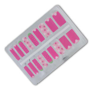 Kids Berry Sweet – Strawberry & Daisy Pink Nail Polish Nailwraps