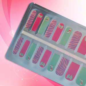 All Nailwraps: Kids Zebra Cutie Nailwraps - Bows and Stripes