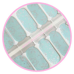 Themes: Frosty Blue Christmas NailWraps